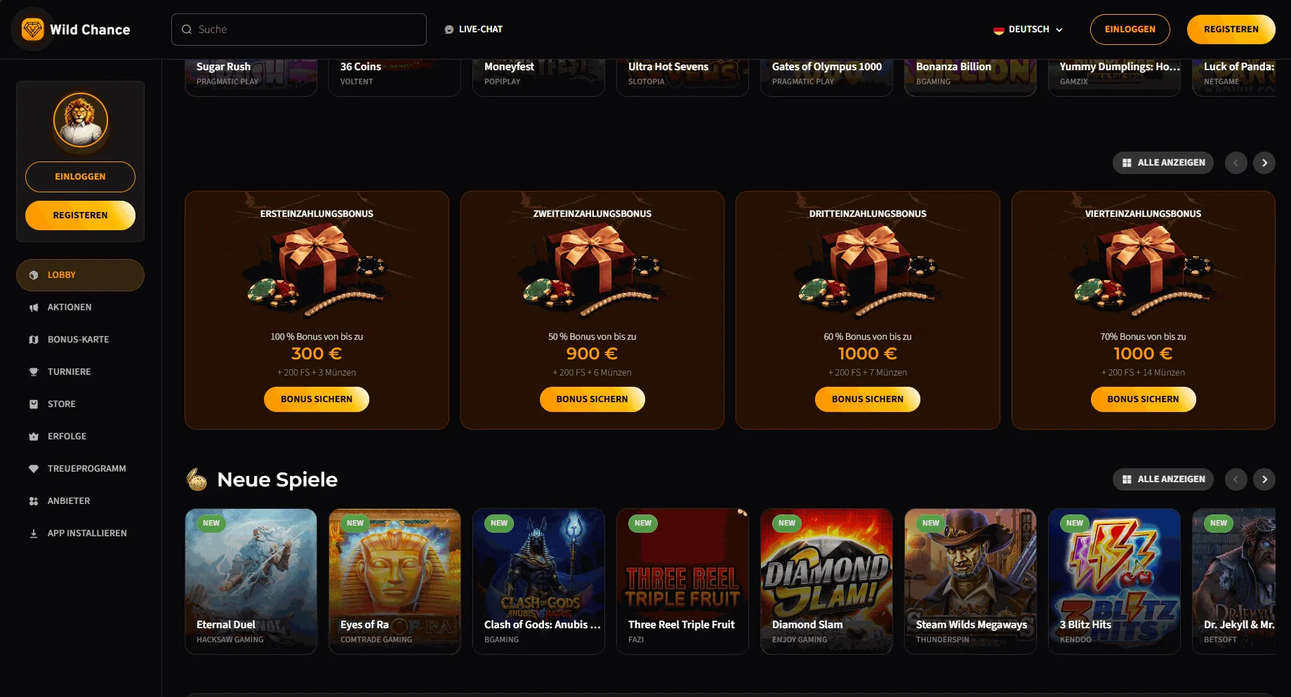 Wild Chance Online Casino Österreich legal